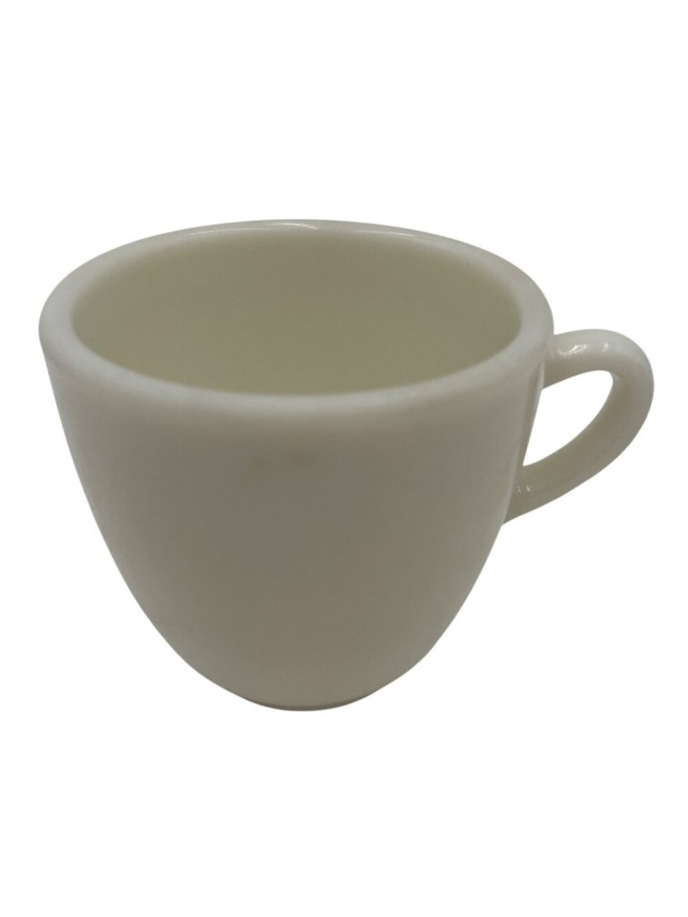 Vintage Corning White WWII Mug Uranium Glass Made In USA Glows Retro Coffee Cup